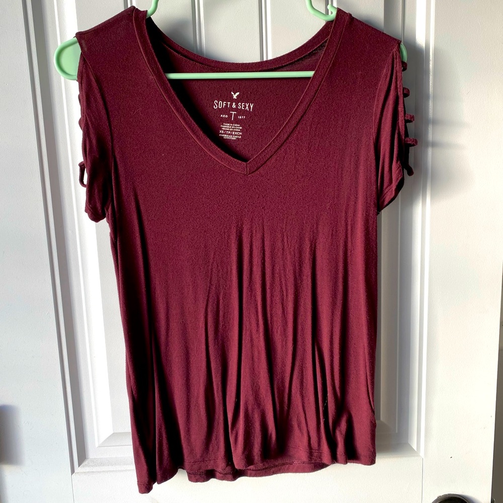 American Eagle Soft & Sexy V-Neck Tee